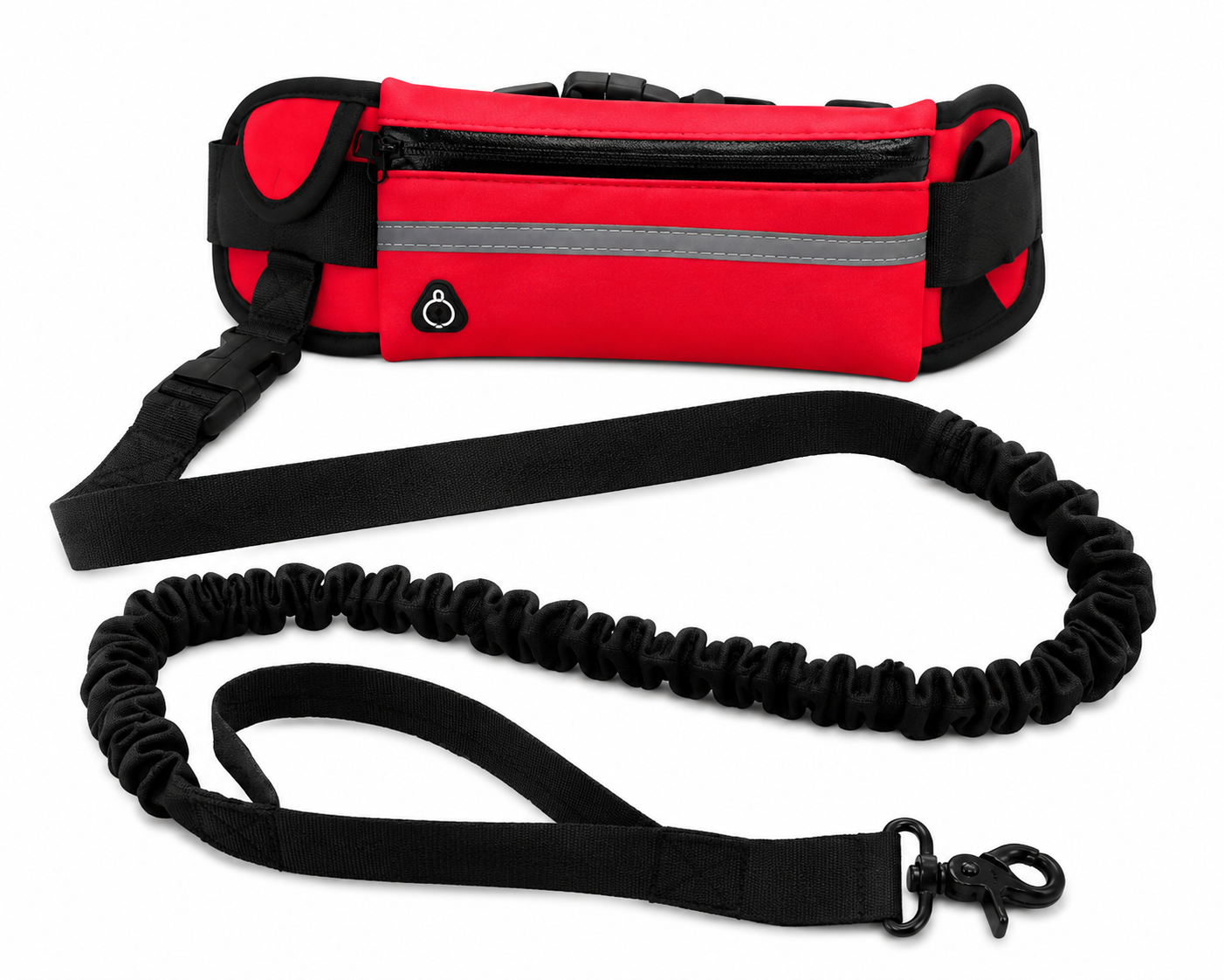 NEW Hands Free Dog Leash Pet Walking and Training Belt with Shock Absorbing Bungee Leash for up to 180Lbs Large Dogs Phone Pocket and Water Bottle Holder