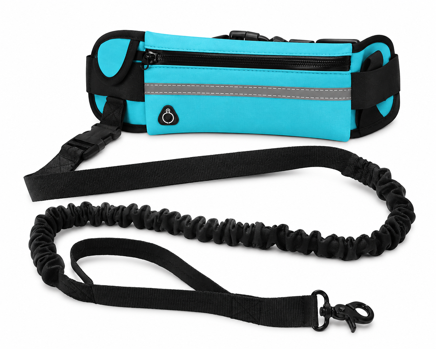 NEW Hands Free Dog Leash Pet Walking and Training Belt with Shock Absorbing Bungee Leash for up to 180Lbs Large Dogs Phone Pocket and Water Bottle Holder