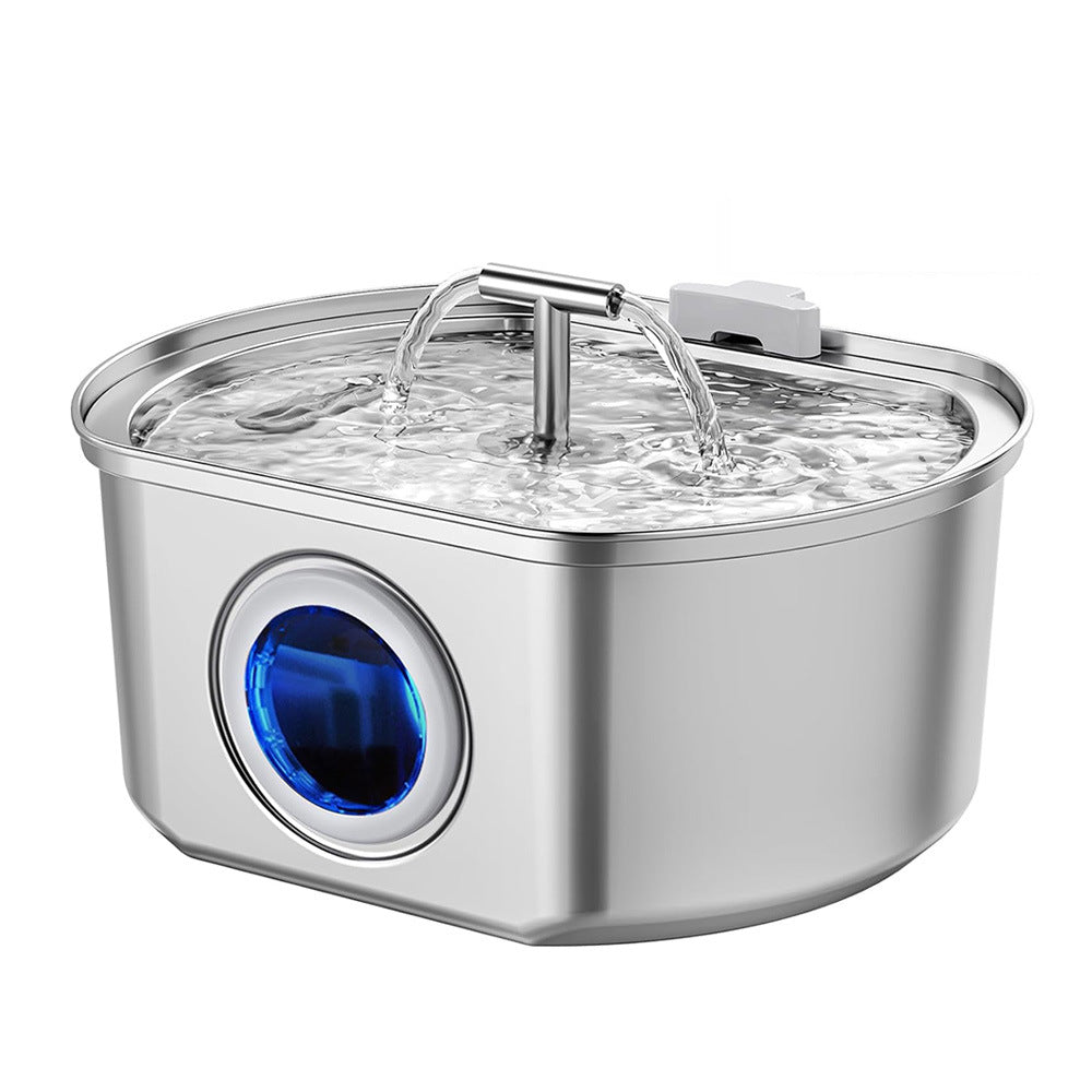 PawMart? Automatic Cat Water Fountain ? 3.2L Stainless Steel Pet Water Dispenser