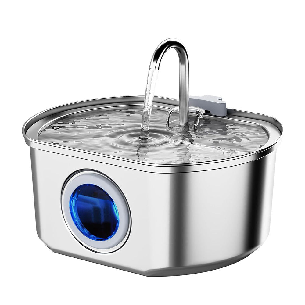 PawMart? Automatic Cat Water Fountain ? 3.2L Stainless Steel Pet Water Dispenser