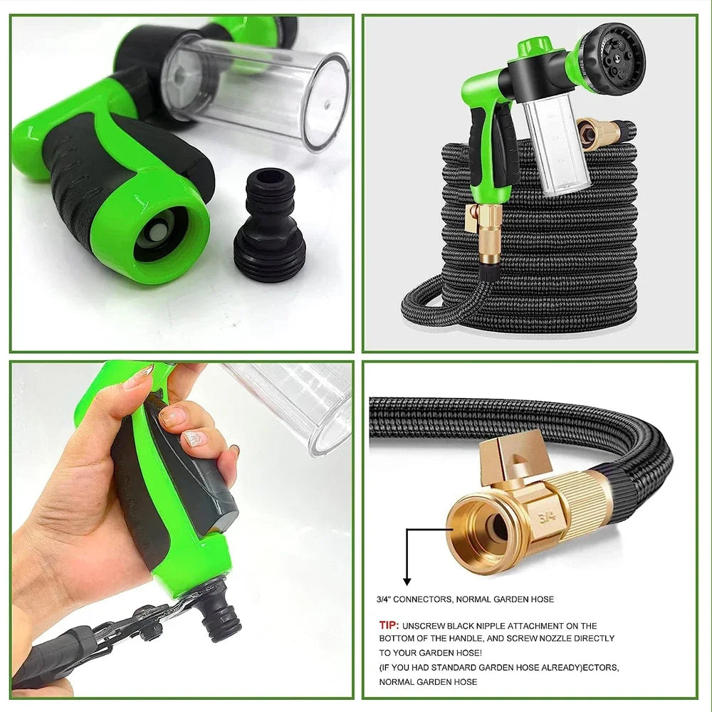 8-in-1 Pet Shower Sprayer with Soap Dispenser for Dogs & Cats – High Pressure Garden Hose Nozzle