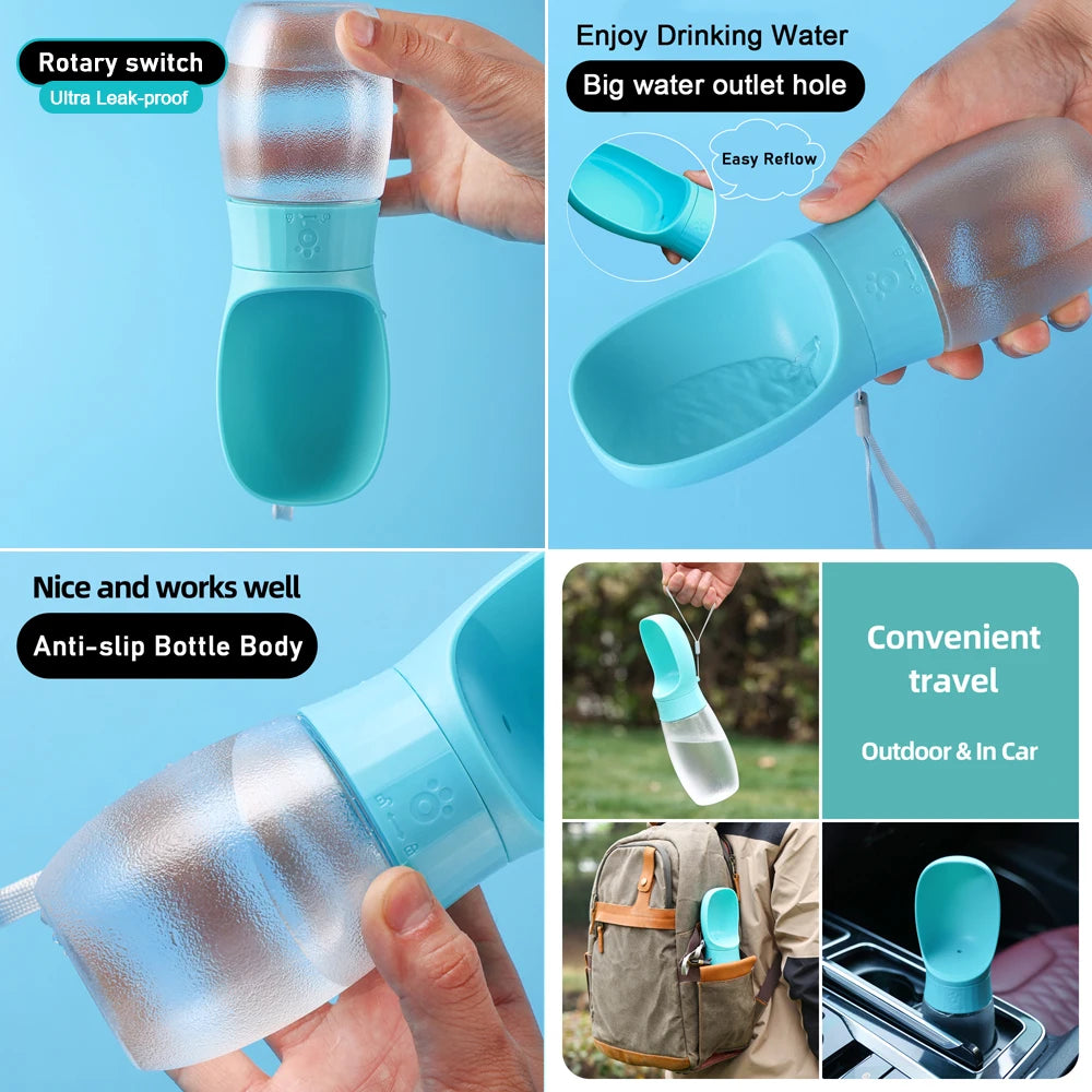 Portable Dog Water Bottle – Leakproof Travel Water Dispenser