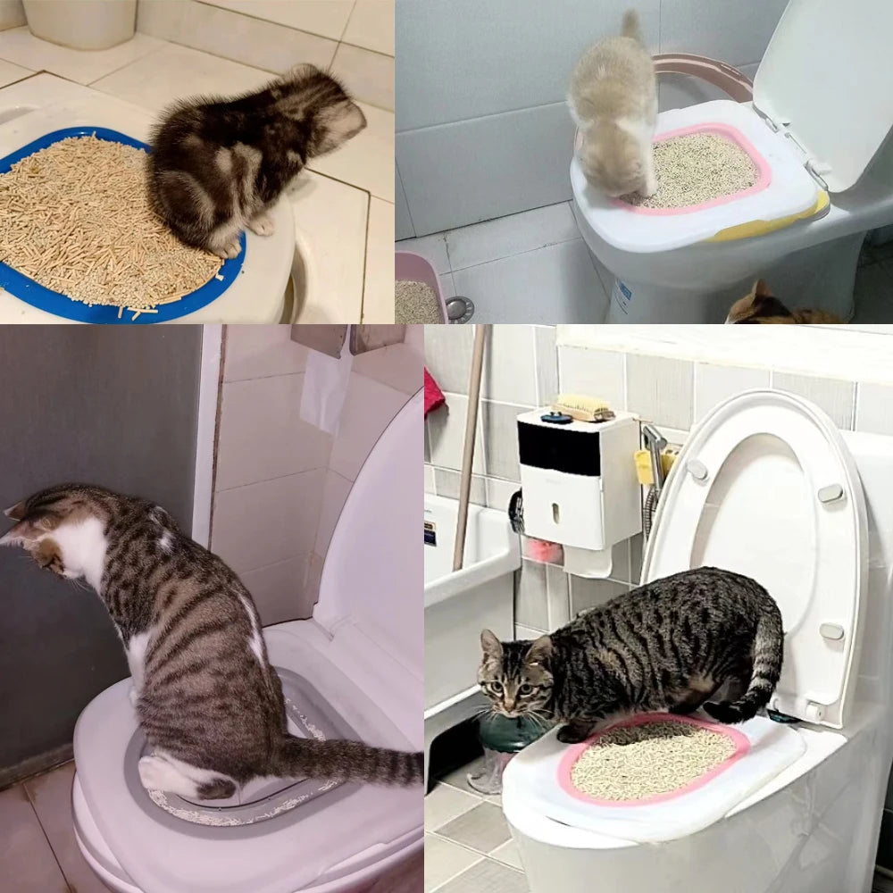 Cat Toilet Trainer Kit – Reusable Toilet Training System for Cats | Easy Installation