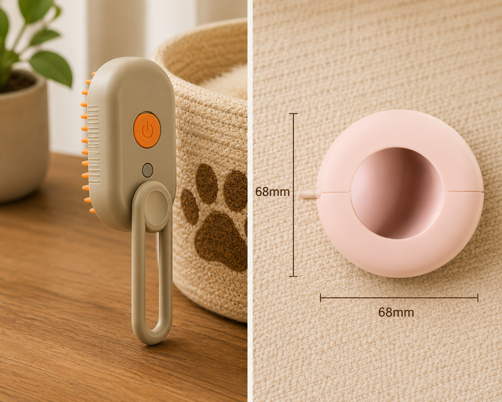 🐾 Pet Steam Brush – Removes Hair & Massages Your Pet