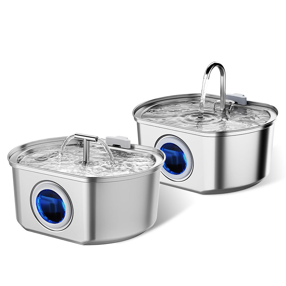 PawMart? Automatic Cat Water Fountain ? 3.2L Stainless Steel Pet Water Dispenser
