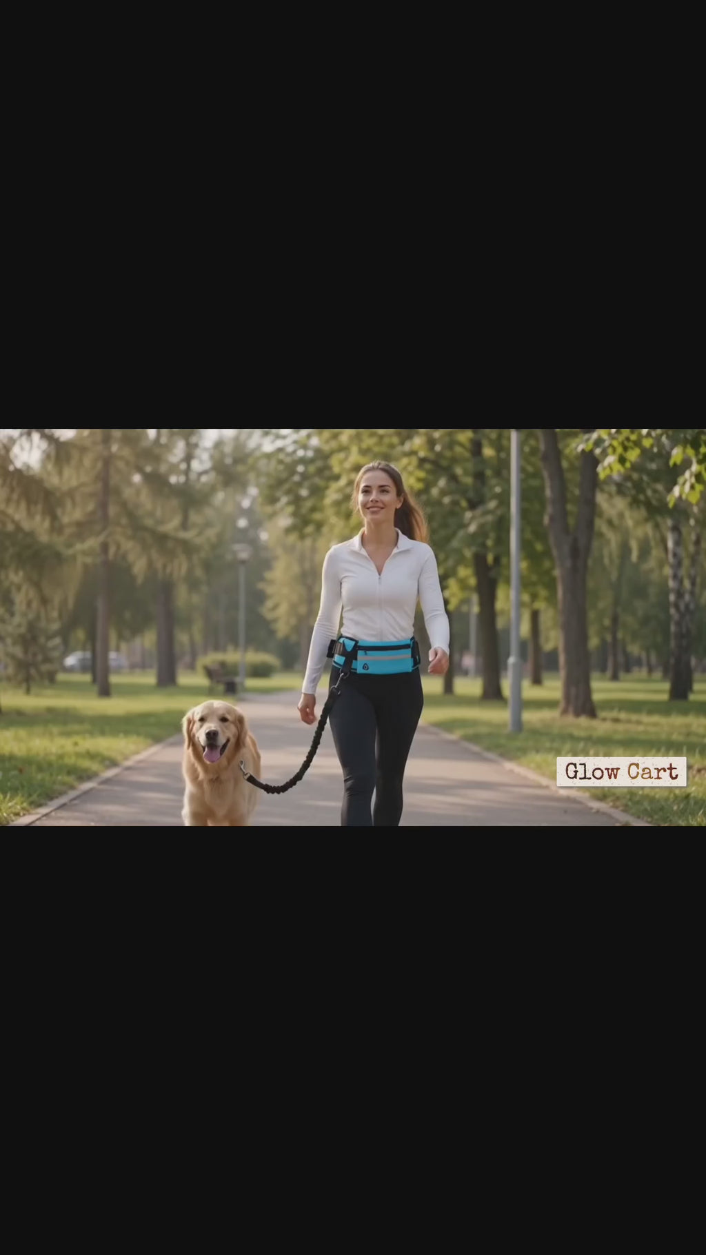 NEW Hands Free Dog Leash Pet Walking and Training Belt with Shock Absorbing Bungee Leash for up to 180Lbs Large Dogs Phone Pocket and Water Bottle Holder